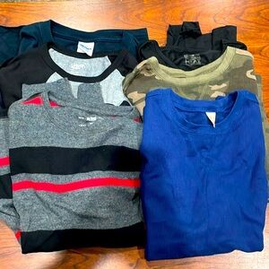 Lot of six boys, long sleeve shirts